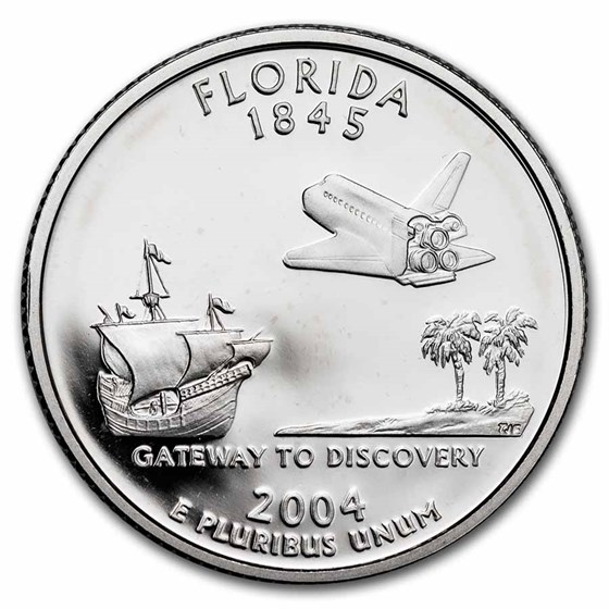 2004-S Florida State Quarter Gem Proof (Silver) 2004-S Florida State Quarter Gem Proof (Silver)