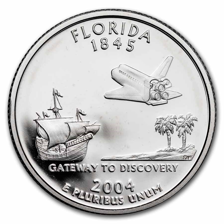 2004-S Florida State Quarter Gem Proof (Silver)