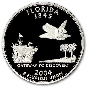 2004-S Florida State Quarter Gem Proof 2004-S Florida State Quarter Gem Proof