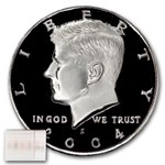 2004-S Kennedy Half Dollar 20-Coin Roll Proof