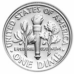 2004-S Roosevelt Dime 50-Coin Roll Proof