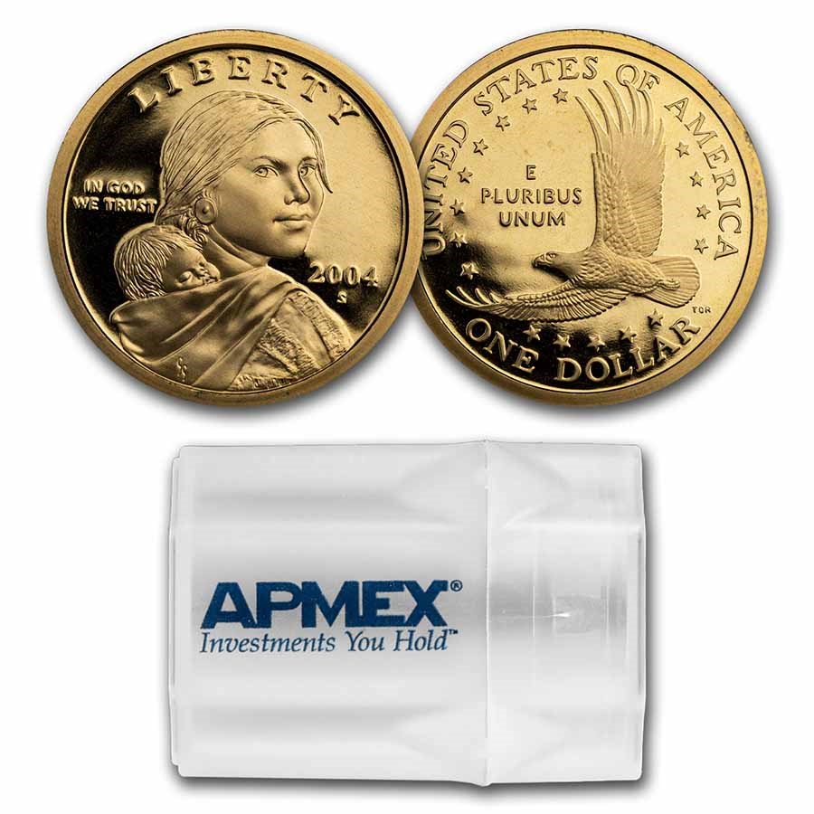 2004-S Sacagawea Dollar 20-Coin Roll Proof