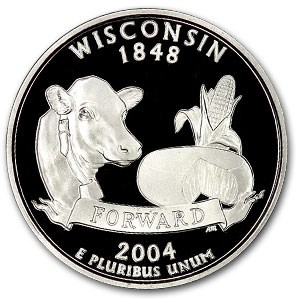 2004-S Wisconsin State Quarter Gem Proof 2004-S Wisconsin State Quarter Gem Proof