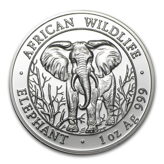 2004 Somalia 1 oz Silver Elephant BU 2004 Somalia 1 oz Silver Elephant BU