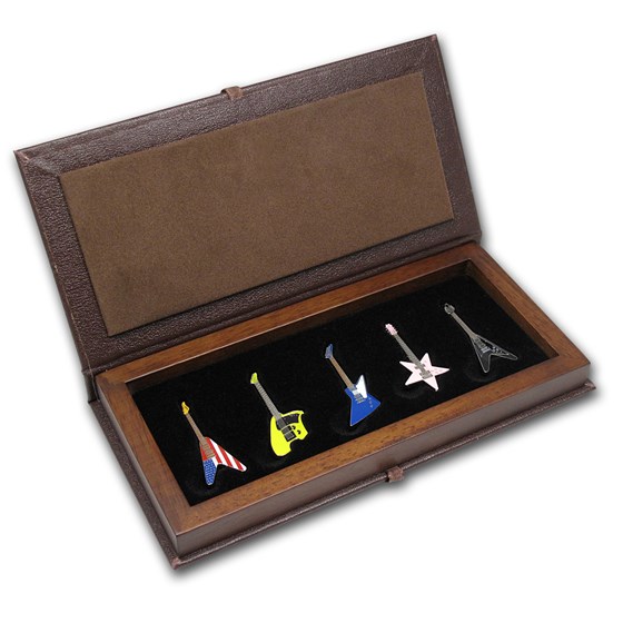 2004 Somalia 5-Coin $1 Fantasy Guitar Set BU (w/Box) 2004 Somalia 5-Coin $1 Fantasy Guitar Set BU (w/Box)