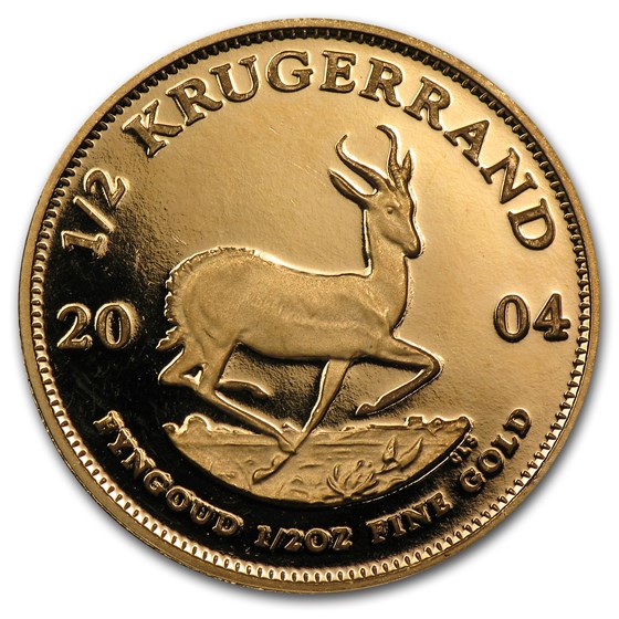 2004 South Africa 1/2 oz Proof Gold Krugerrand 2004 South Africa 1/2 oz Proof Gold Krugerrand