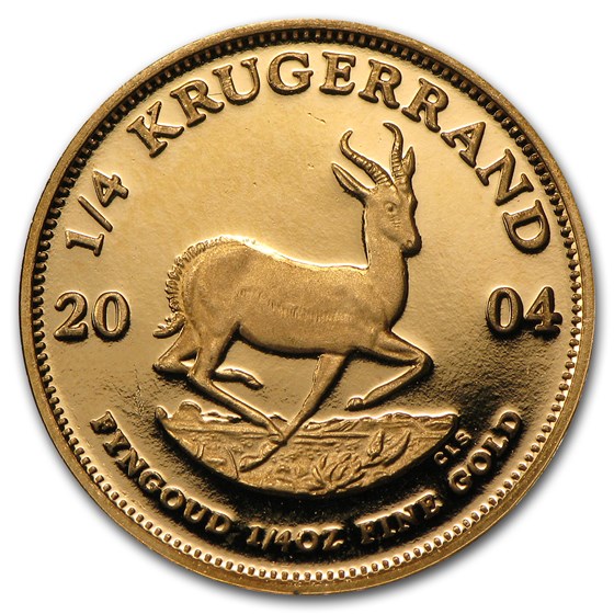 2004 South Africa 1/4 oz Proof Gold Krugerrand 2004 South Africa 1/4 oz Proof Gold Krugerrand