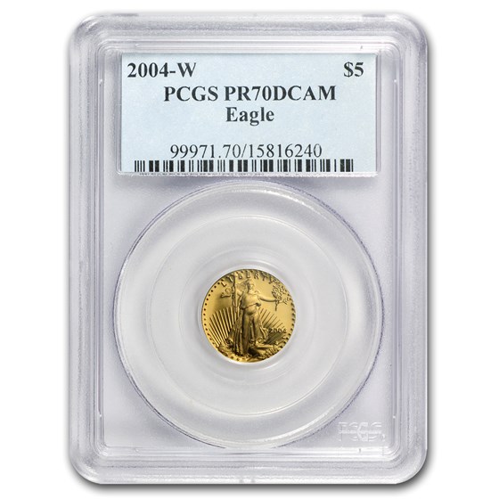 2004-W 1/10 oz Proof American Gold Eagle PR-70 PCGS 2004-W 1/10 oz Proof American Gold Eagle PR-70 PCGS