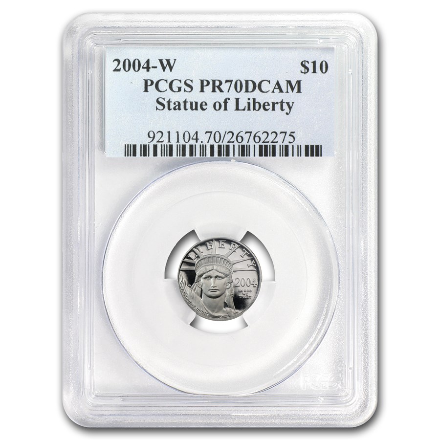 2004-W 1/10 oz Proof American Platinum Eagle PR-70 PCGS