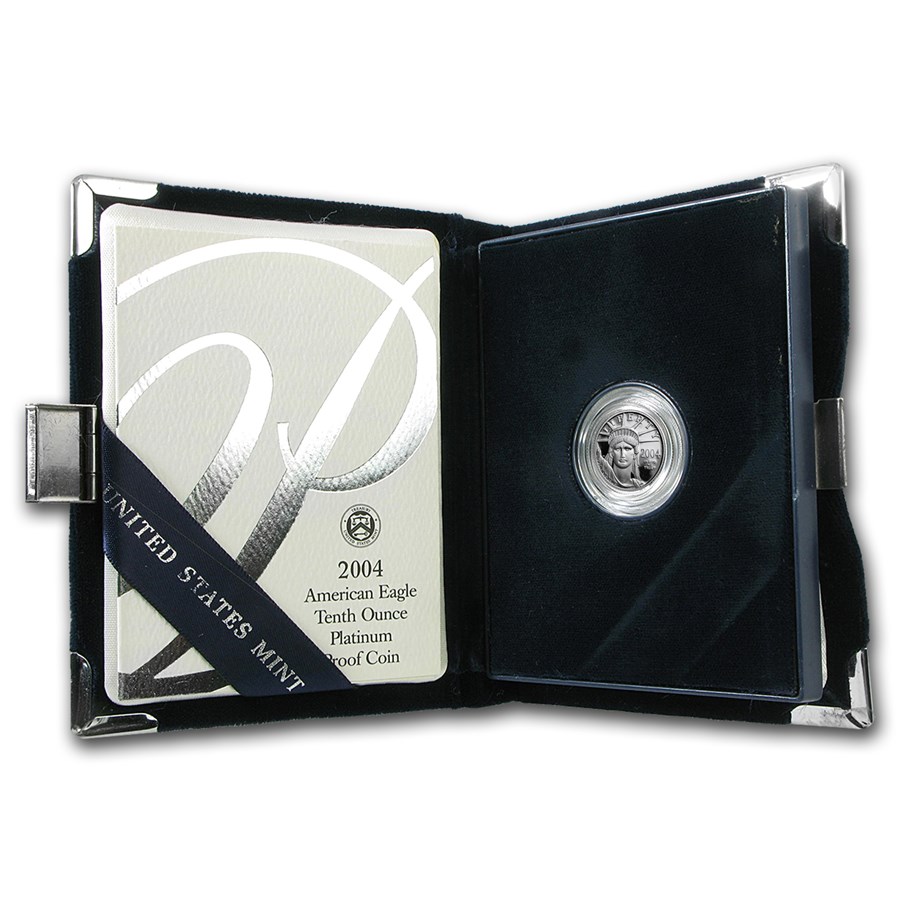 2004-W 1/10 oz Proof American Platinum Eagle (w/Box & COA)