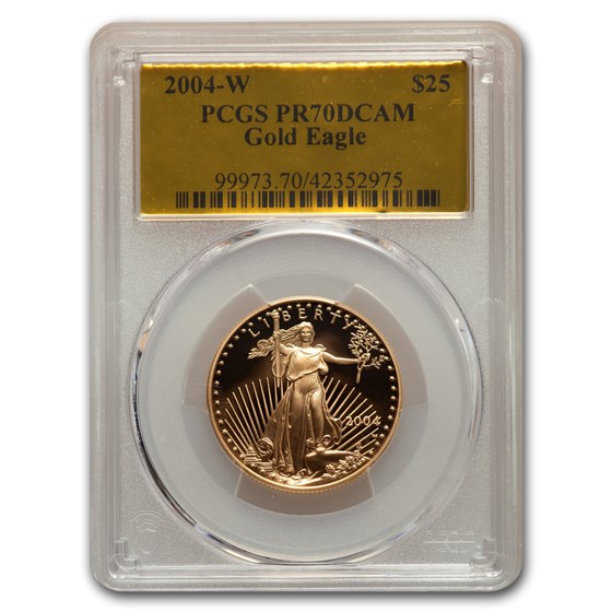 2004-W 1/2 oz Proof American Gold Eagle PR-70 PCGS (Gold Foil) 2004-W 1/2 oz Proof American Gold Eagle PR-70 PCGS (Gold Foil)
