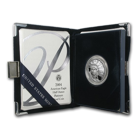 2004-W 1/2 oz Proof American Platinum Eagle (w/Box & COA) 2004-W 1/2 oz Proof American Platinum Eagle (w/Box & COA)