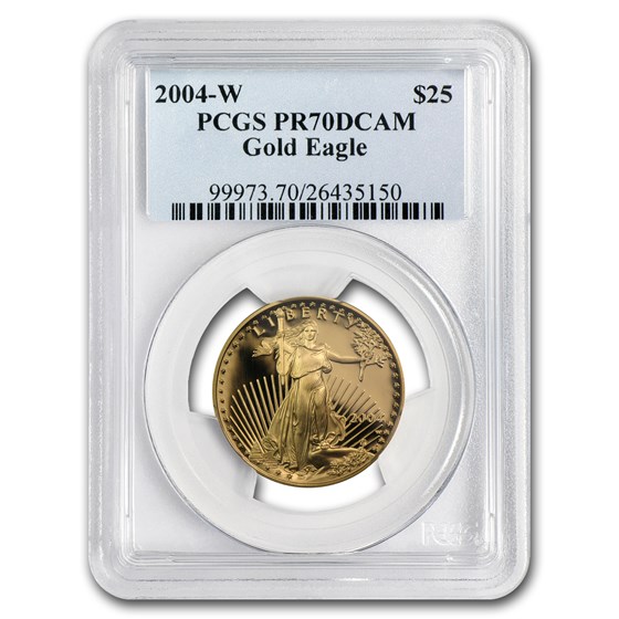 2004-W 1/2 oz Proof Gold American Eagle PR-70 PCGS 2004-W 1/2 oz Proof Gold American Eagle PR-70 PCGS
