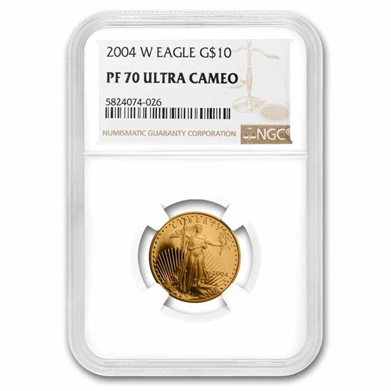2004-W 1/4 oz Proof American Gold Eagle PF-70 NGC 2004-W 1/4 oz Proof American Gold Eagle PF-70 NGC