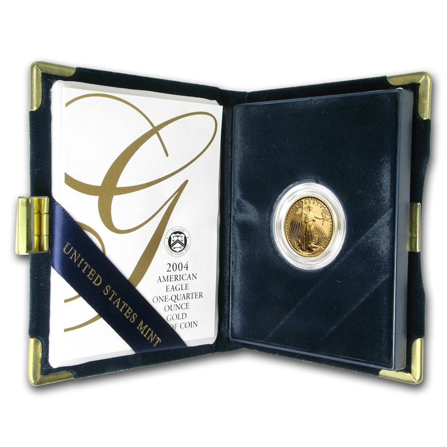 2004-W 1/4 oz Proof American Gold Eagle (w/Box & COA)