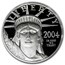 2004-W 1/4 oz Proof American Platinum Eagle (w/Box & COA)