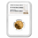 2004-W 1/4 oz Proof Gold American Eagle PF-70 NGC 2004-W 1/4 oz Proof Gold American Eagle PF-70 NGC