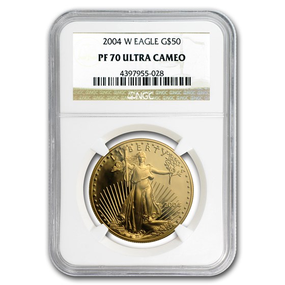 2004-W 1 oz Proof American Gold Eagle PF-70 UCAM NGC 2004-W 1 oz Proof American Gold Eagle PF-70 UCAM NGC