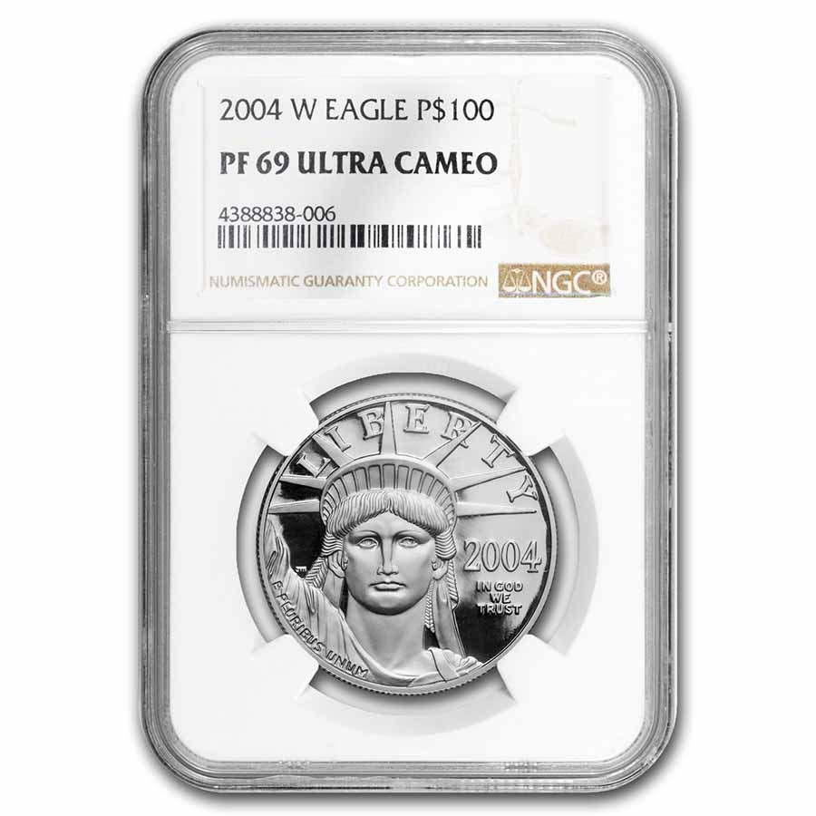 2004-W 1 oz Proof American Platinum Eagle PF-69 UCAM NGC