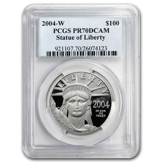 2004-W 1 oz Proof American Platinum Eagle PR-70 PCGS 2004-W 1 oz Proof American Platinum Eagle PR-70 PCGS