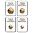 2004-W 4-Coin Proof American Gold Eagle Set PF-70 NGC