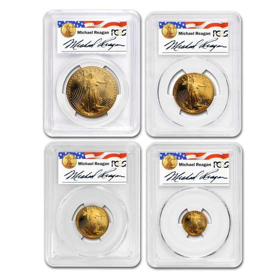 2004-W 4-Coin Proof American Gold Eagle Set PR-70 PCGS