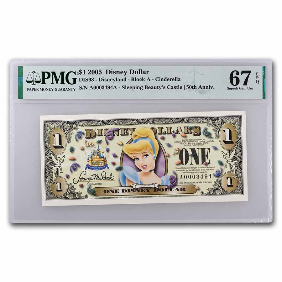 2005 $1.00 (A) Cinderella CU-67 EPQ PMG (DIS#98)