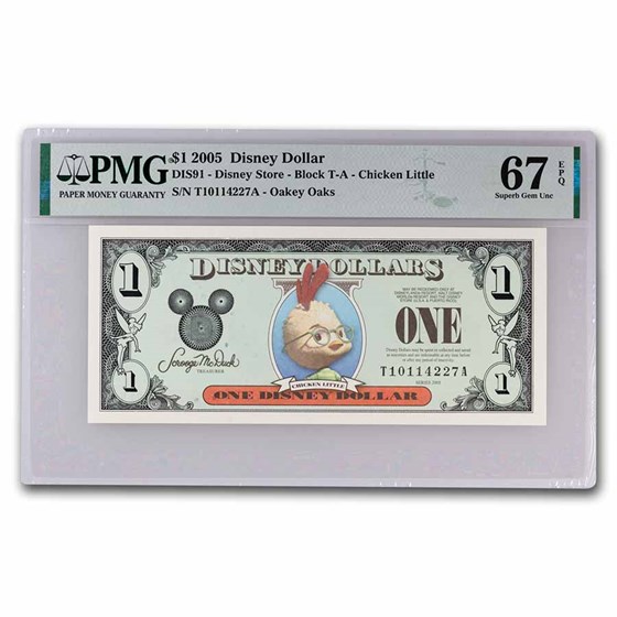 2005 $1.00 (T) Chicken Little CU-67 EPQ PMG (DIS#91) 2005 $1.00 (T) Chicken Little CU-67 EPQ PMG (DIS#91)