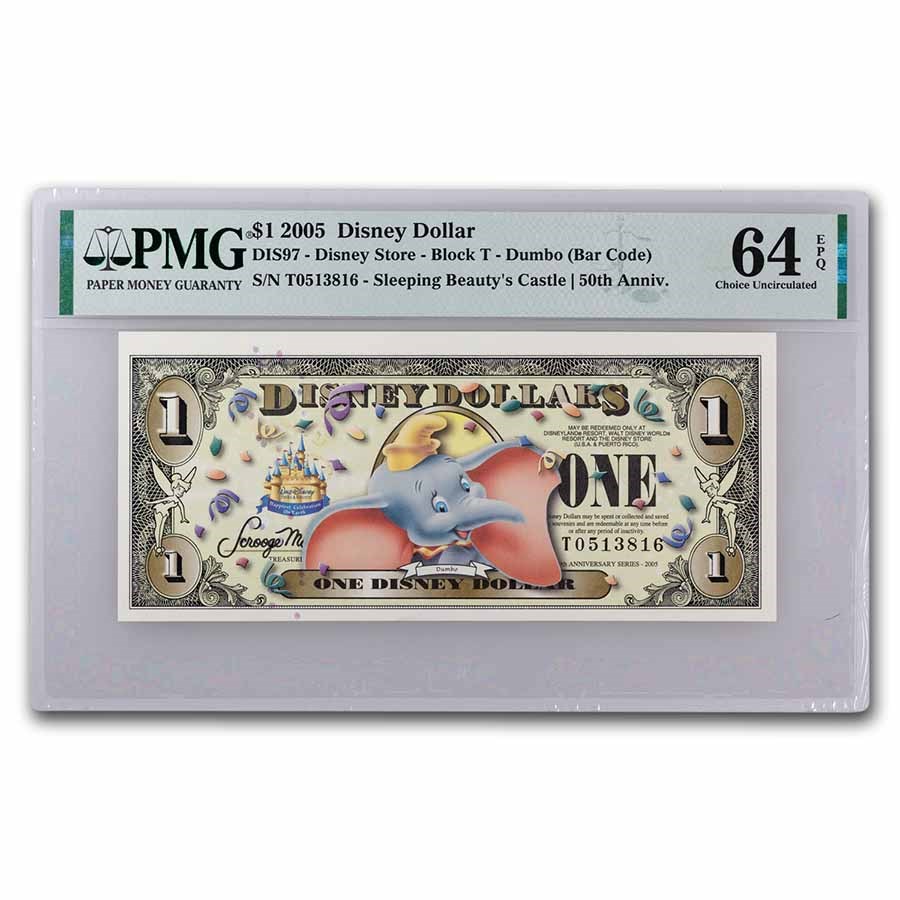 2005 $1.00 (T) Dumbo CU-64 EPQ PMG(DIS#97)