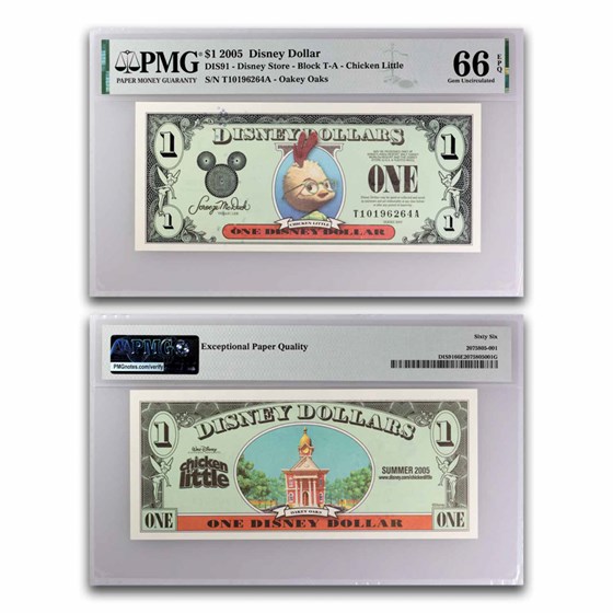 2005 $1.00 (TA) Chicken Little CU-66 EPQ PMG (DIS#91)