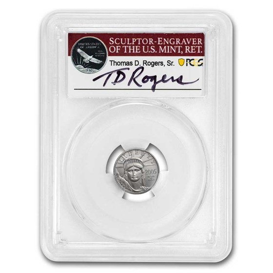 2005 1/10 oz American Platinum Eagle MS-69 PCGS (Rogers) 2005 1/10 oz American Platinum Eagle MS-69 PCGS (Rogers)