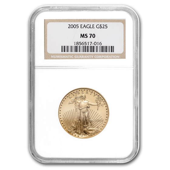 2005 1/2 oz American Gold Eagle MS-70 NGC 2005 1/2 oz American Gold Eagle MS-70 NGC