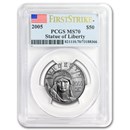 2005 1/2 oz American Platinum Eagle MS-70 PCGS (First Strike)