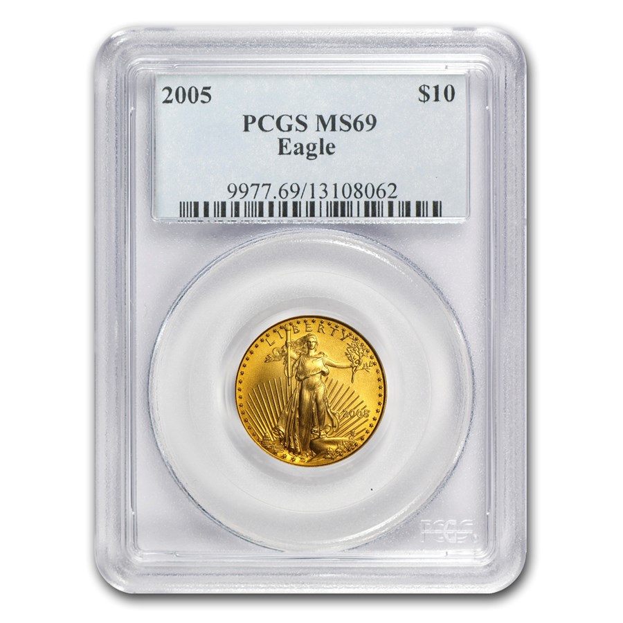 2005 1/4 oz American Gold Eagle MS-69 PCGS