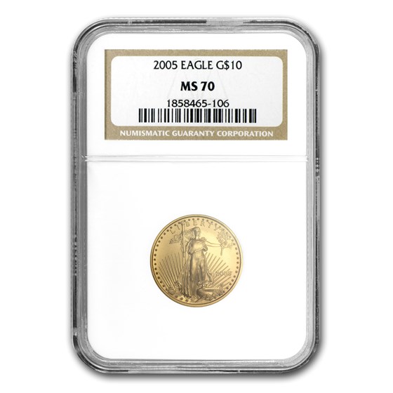 2005 1/4 oz American Gold Eagle MS-70 NGC 2005 1/4 oz American Gold Eagle MS-70 NGC