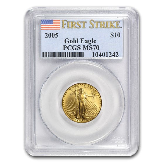 2005 1/4 oz American Gold Eagle MS-70 PCGS (FS) 2005 1/4 oz American Gold Eagle MS-70 PCGS (FS)