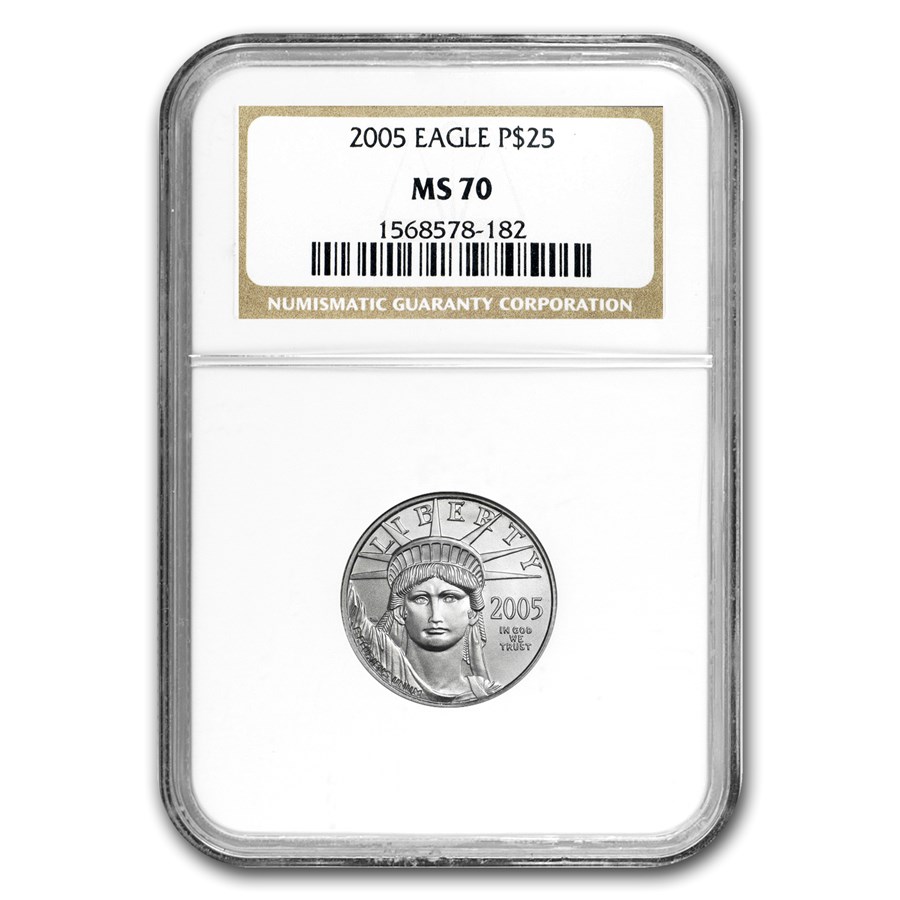 2005 1/4 oz American Platinum Eagle MS-70 NGC