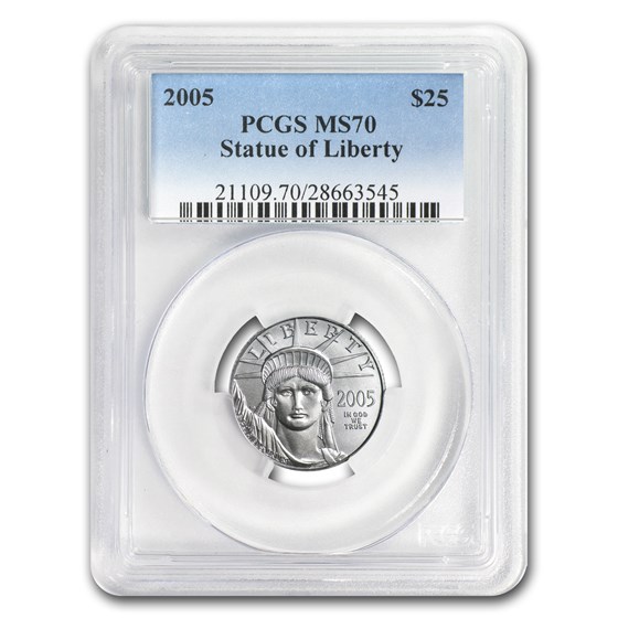 2005 1/4 oz American Platinum Eagle MS-70 PCGS 2005 1/4 oz American Platinum Eagle MS-70 PCGS