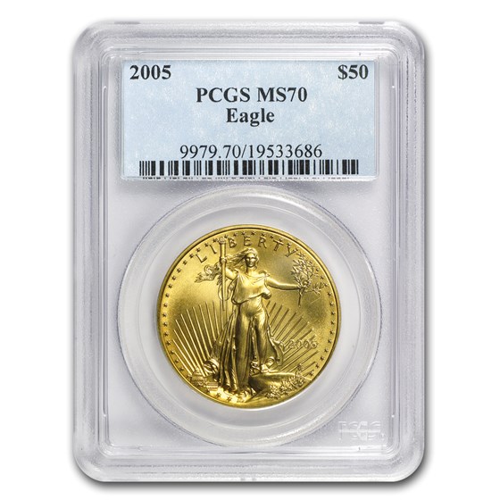 2005 1 oz American Gold Eagle MS-70 PCGS 2005 1 oz American Gold Eagle MS-70 PCGS