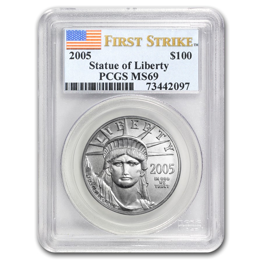 2005 1 oz American Platinum Eagle MS-69 PCGS