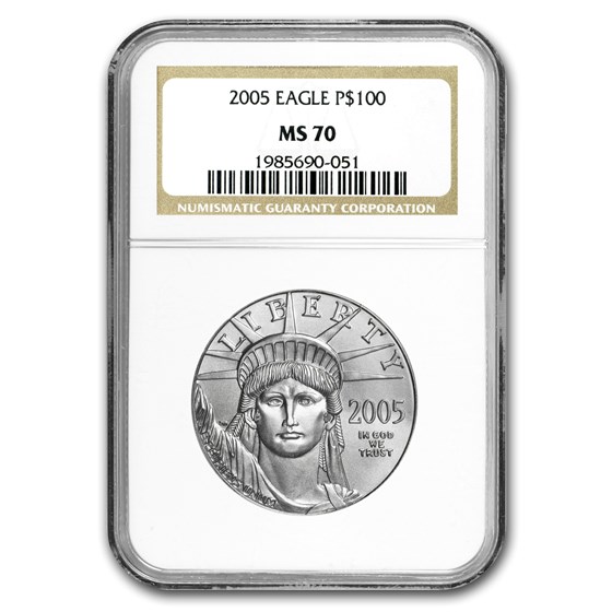 2005 1 oz American Platinum Eagle MS-70 NGC 2005 1 oz American Platinum Eagle MS-70 NGC