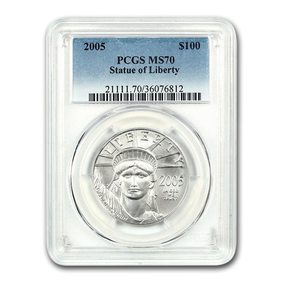 2005 1 oz American Platinum Eagle MS-70 PCGS 2005 1 oz American Platinum Eagle MS-70 PCGS