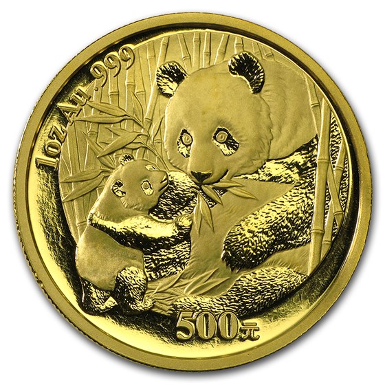 2005 1 oz Gold Chinese Panda (Light Abrasions) 2005 1 oz Gold Chinese Panda (Light Abrasions)