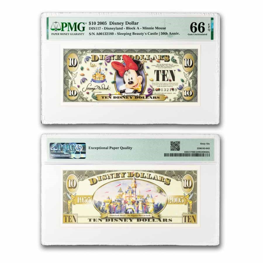 2005 $10.00 (A) Minnie Mouse CU-66 EPQ PMG (DIS#117)