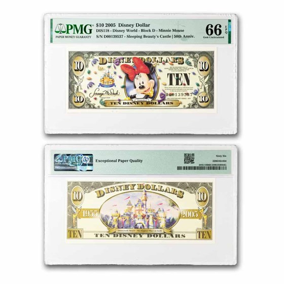 2005 $10.00 (A) Minnie Mouse CU-66 EPQ PMG (DIS#118)