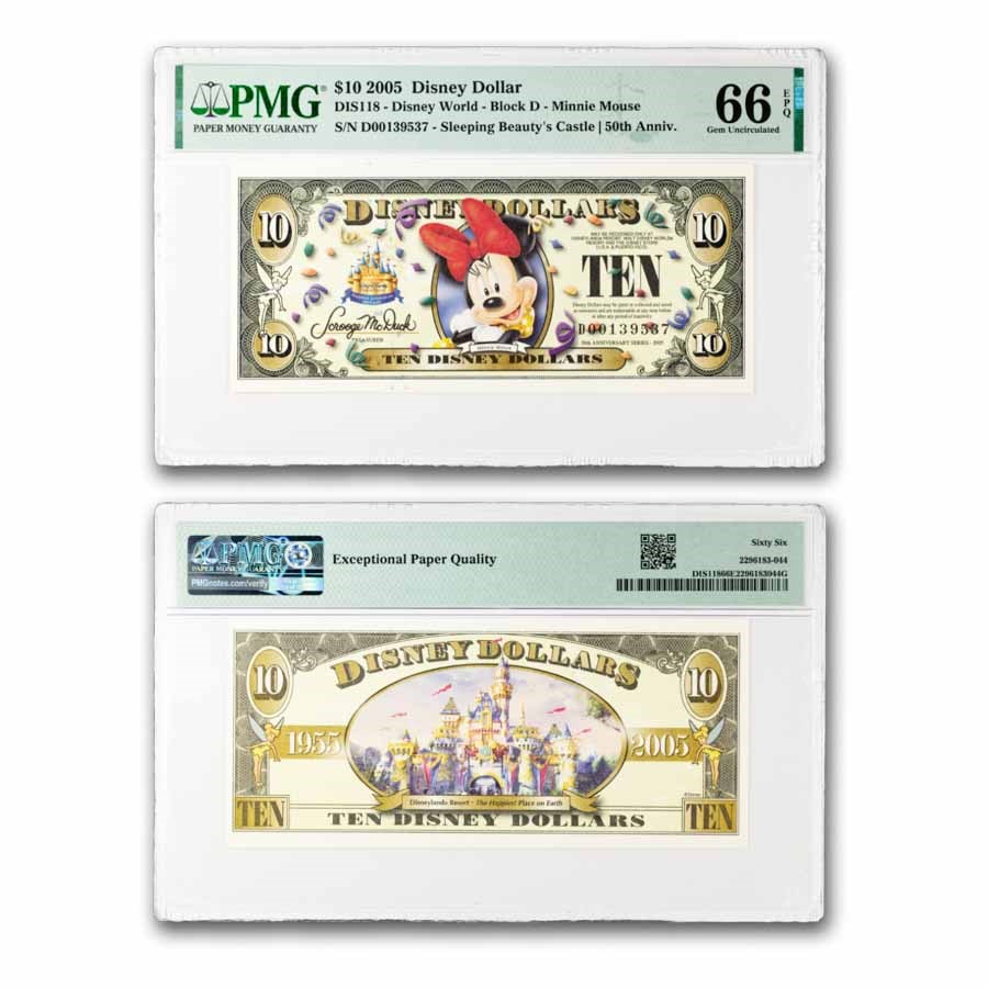 2005 $10.00 (A) Minnie Mouse CU-66 EPQ PMG (DIS#118)