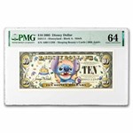 2005 $10.00 (A) Stitch, Disneyland Resort CU-64 PMG (DIS#111)