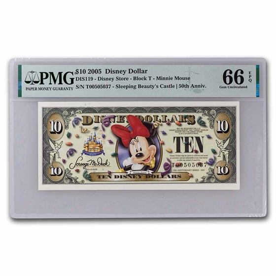 2005 $10.00 (T) Minnie CU-66 EPQ PMG (DIS#119) 2005 $10.00 (T) Minnie CU-66 EPQ PMG (DIS#119)