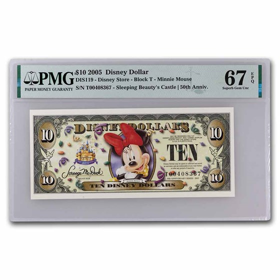 2005 $10.00 (T) Minnie CU-67 EPQ PMG (DIS#119) 2005 $10.00 (T) Minnie CU-67 EPQ PMG (DIS#119)