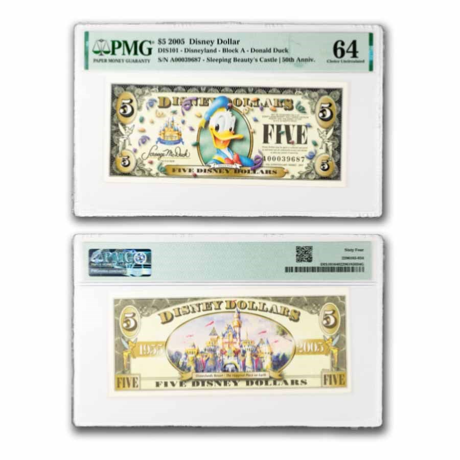 2005 $5.00 (A) Donald Duck CU-64 PMG (DIS#101)